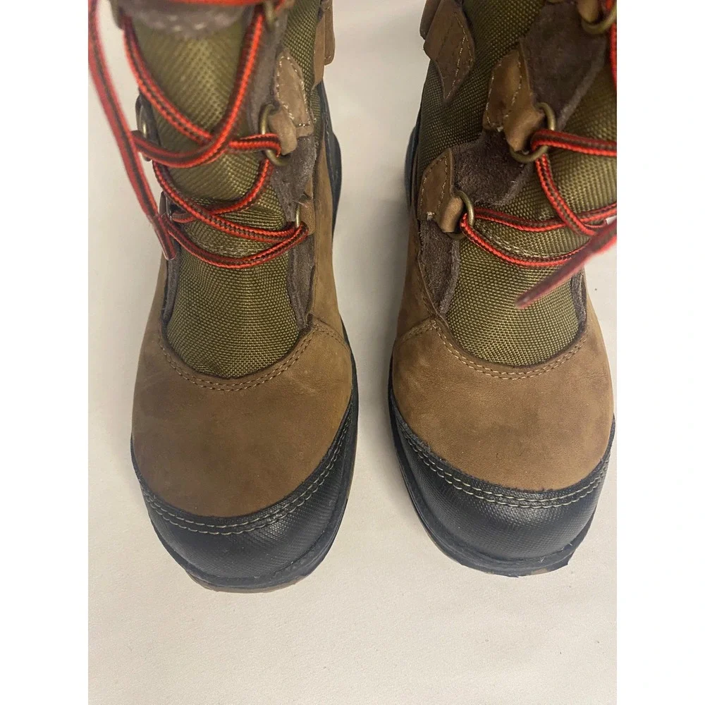 Timberland Kids Waterproof Winter Boots Brown Olive Orange 52836M US 12 Toddler